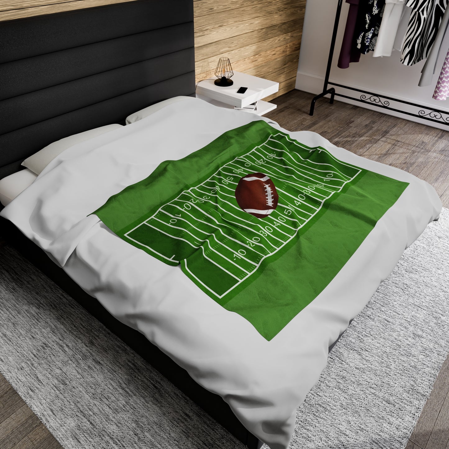 Football Blanket Velveteen Plush Blanket Cozy Blanket