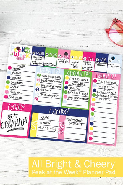 Peek at the Week 52-Week Non-dated Planner Pad