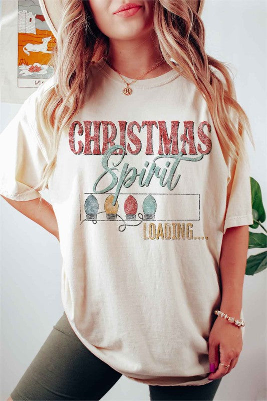 LOADING CHRISTMAS SPIRIT GRAPHIC TEE / T-SHIRT