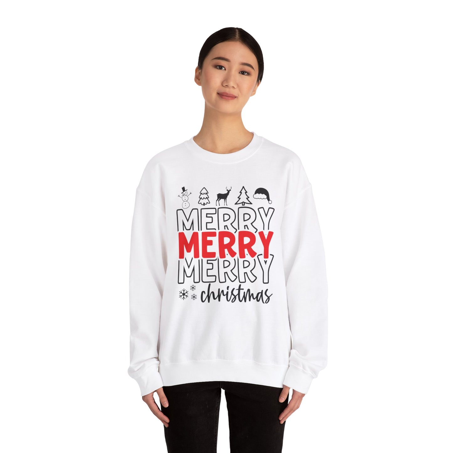 Merry Christmas Crewneck Unisex Sweatshirt Christmas Sweater Holidays Gift