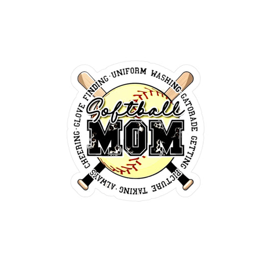 Softball Mom Vinyl Decals Softball Stickers