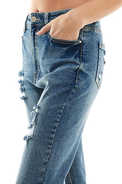 Blue Age Women's Stretch Roll-up Denim Pant