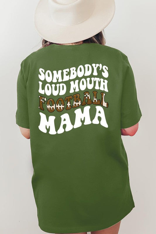 Somebody Loud Mouth Football Mama UNISEX SHORT SLEEVE Shirt