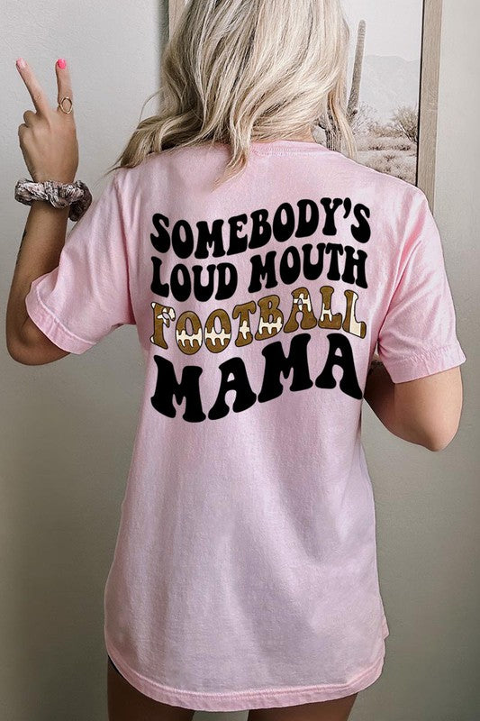 Somebody Loud Mouth Football Mama UNISEX SHORT SLEEVE Shirt