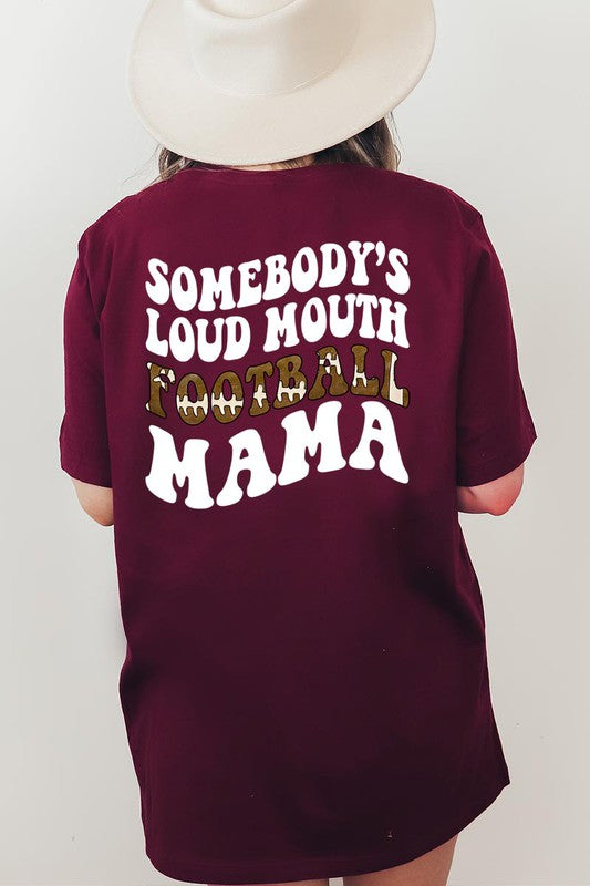 Somebody Loud Mouth Football Mama UNISEX SHORT SLEEVE Shirt