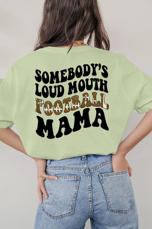 Somebody Loud Mouth Football Mama UNISEX SHORT SLEEVE Shirt