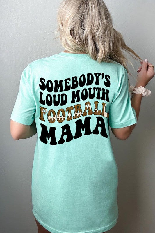 Somebody Loud Mouth Football Mama UNISEX SHORT SLEEVE Shirt