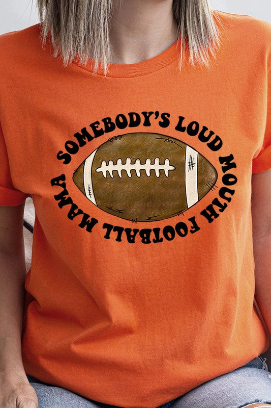 Somebody Loud Mouth Football Mama UNISEX SHORT SLEEVE Shirt