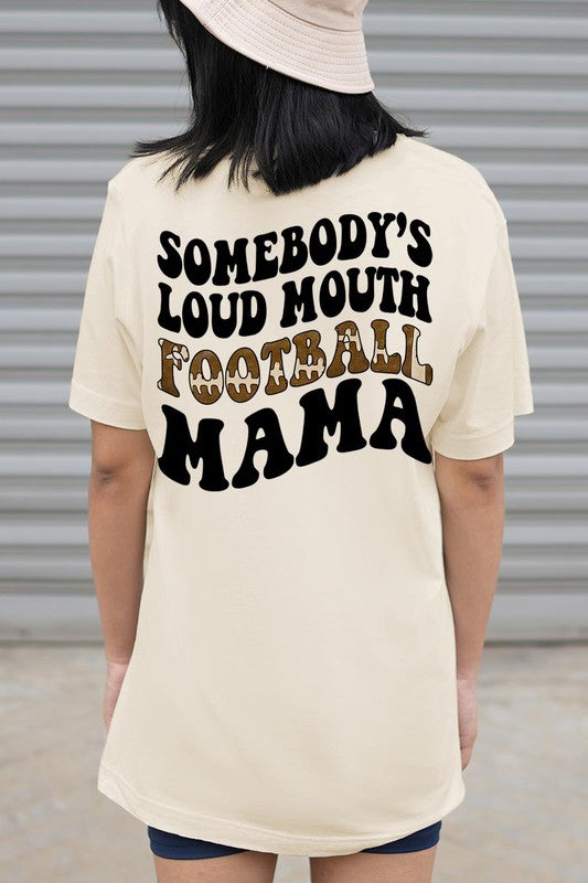 Somebody Loud Mouth Football Mama UNISEX SHORT SLEEVE Shirt