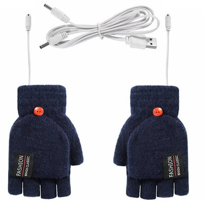 Electric Heated Gloves Hand Warmers Mittens Heater