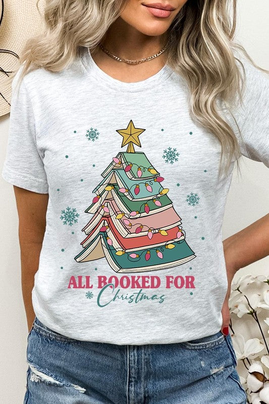 All Booked For Christmas Unisex Graphic Short Sleeve Shirt