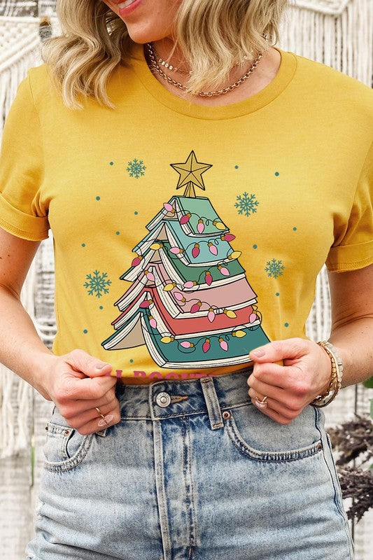 All Booked For Christmas Unisex Graphic Short Sleeve Shirt