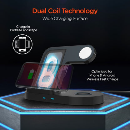 Hypergear 3-in-1 Wireless Charging Dock Phone Charger