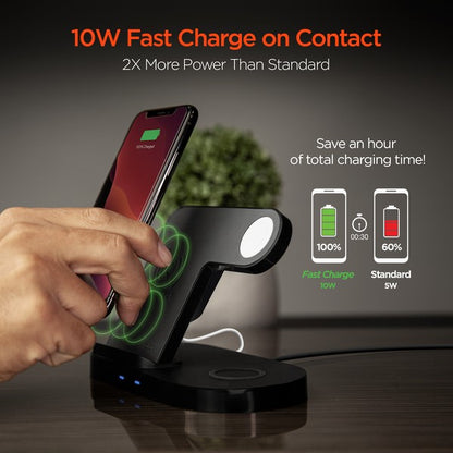 Hypergear 3-in-1 Wireless Charging Dock Phone Charger