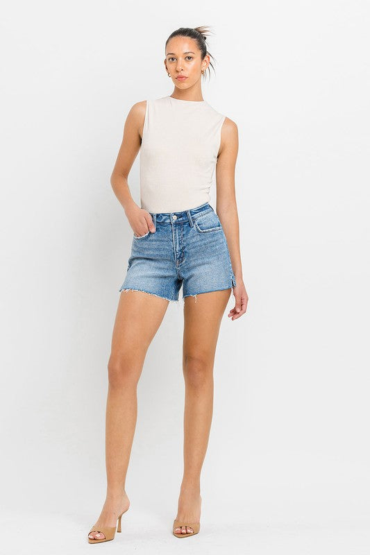 VERVET by Flying Monkey High Rise Side Slit A Line Shorts