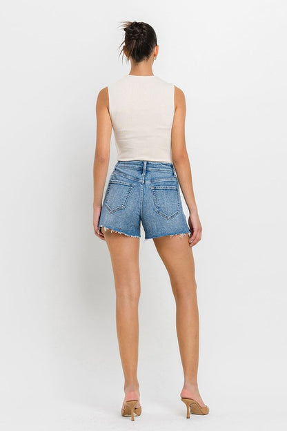 VERVET by Flying Monkey High Rise Side Slit A Line Shorts