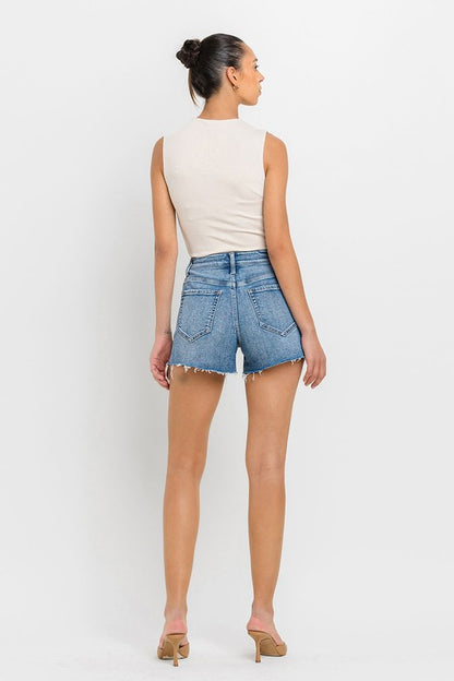 VERVET by Flying Monkey High Rise Side Slit A Line Shorts