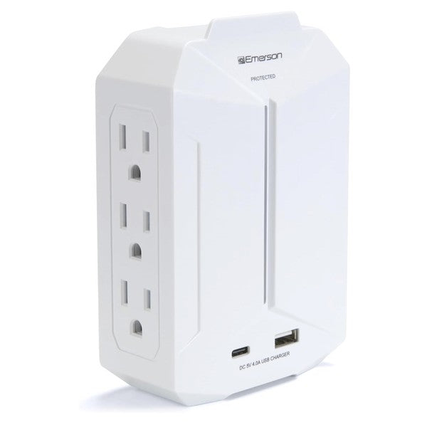 Emerson 6-Outlet and USB Wall Charger