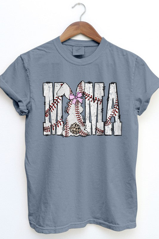 Mama Baseball Game Day, Garment Dye Tee Shirt