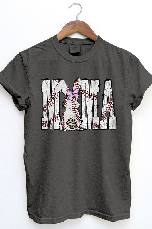 Mama Baseball Game Day, Garment Dye Tee Shirt