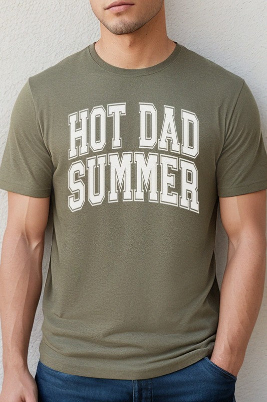 Hot Dad Summer The Cool Dad Graphic Tee Shirt