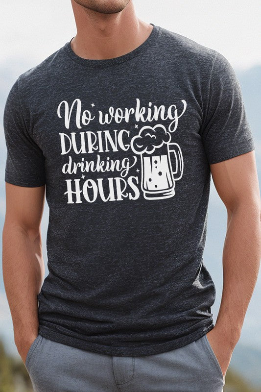 Father's Day Gifts No Working Drinking Hours Tee Shirt