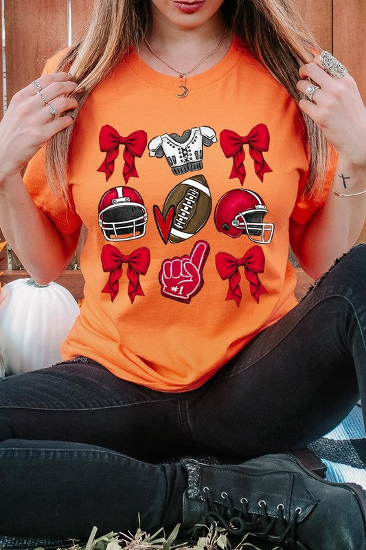 Coquette Football Graphic Tee Shirt