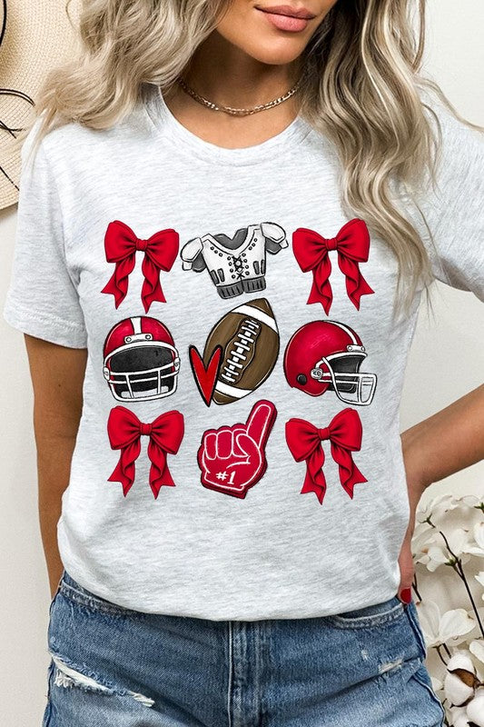 Coquette Football Graphic Tee Shirt