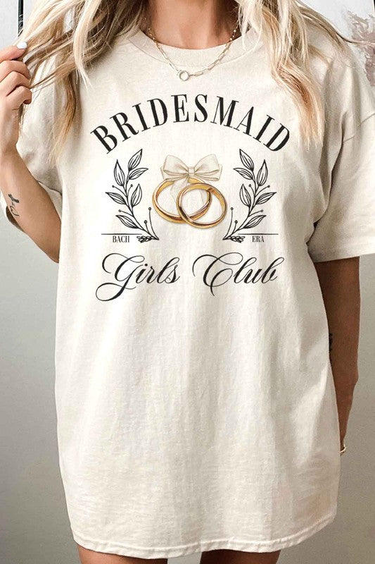 BRIDESMAID GIRLS CLUB OVERSIZED GRAPHIC TEE