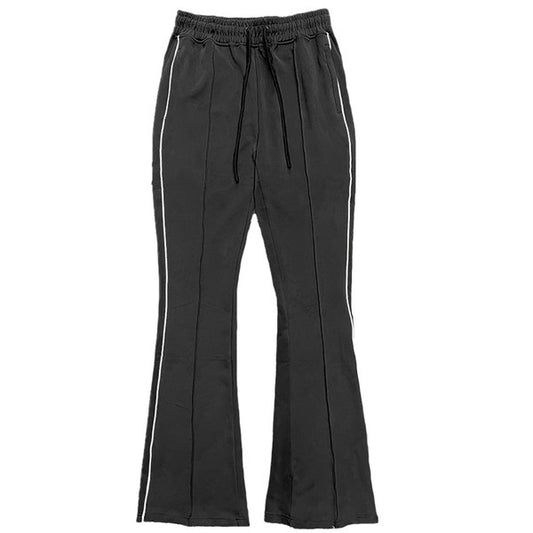 Mens Side Pipe Stacked Flare Pants