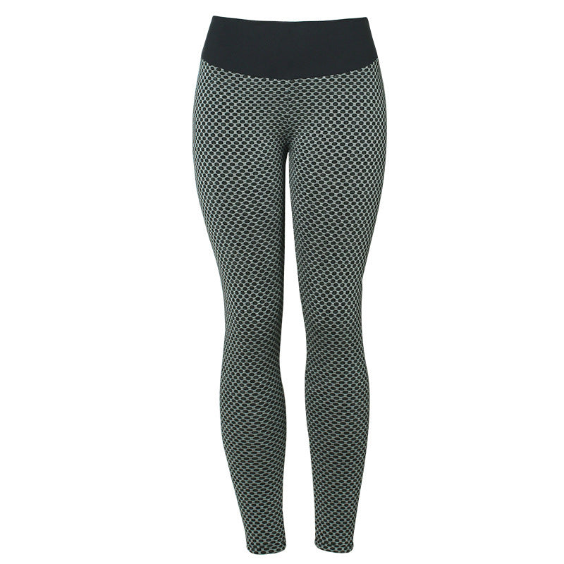 Plaid Leggings Fitness Yoga Pants Women's Seamless High Waist Leggings Breathable Gym