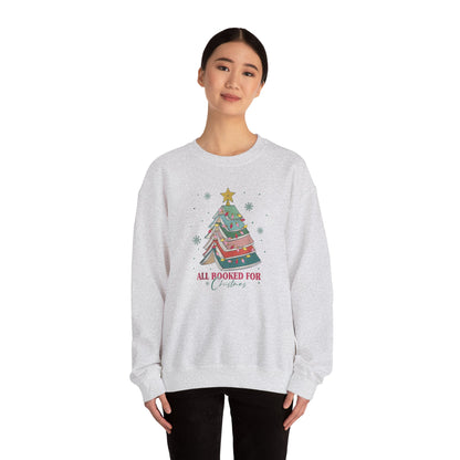 All Booked for Christmas Sweatshirt Bookworm Sweatshirt