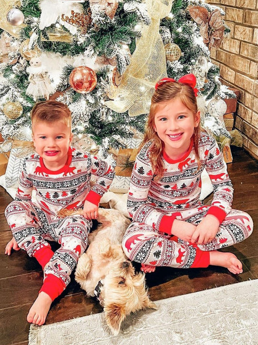 Christmas Long Sleeve Top and Pants Set Children