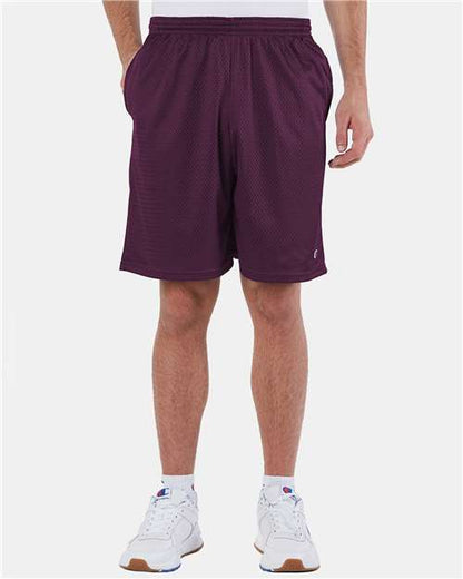 Champion Polyester Mesh 9" Shorts with Pockets