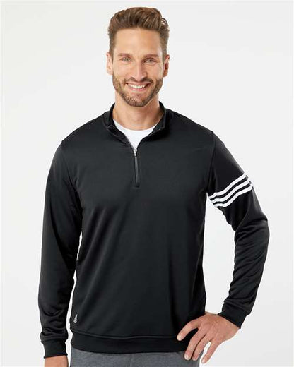 Adidas 3-Stripes French Terry Quarter-Zip Pullover