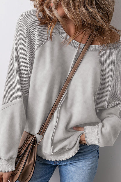 Exposed Seam Long Sleeve Sweatshirt Women’s