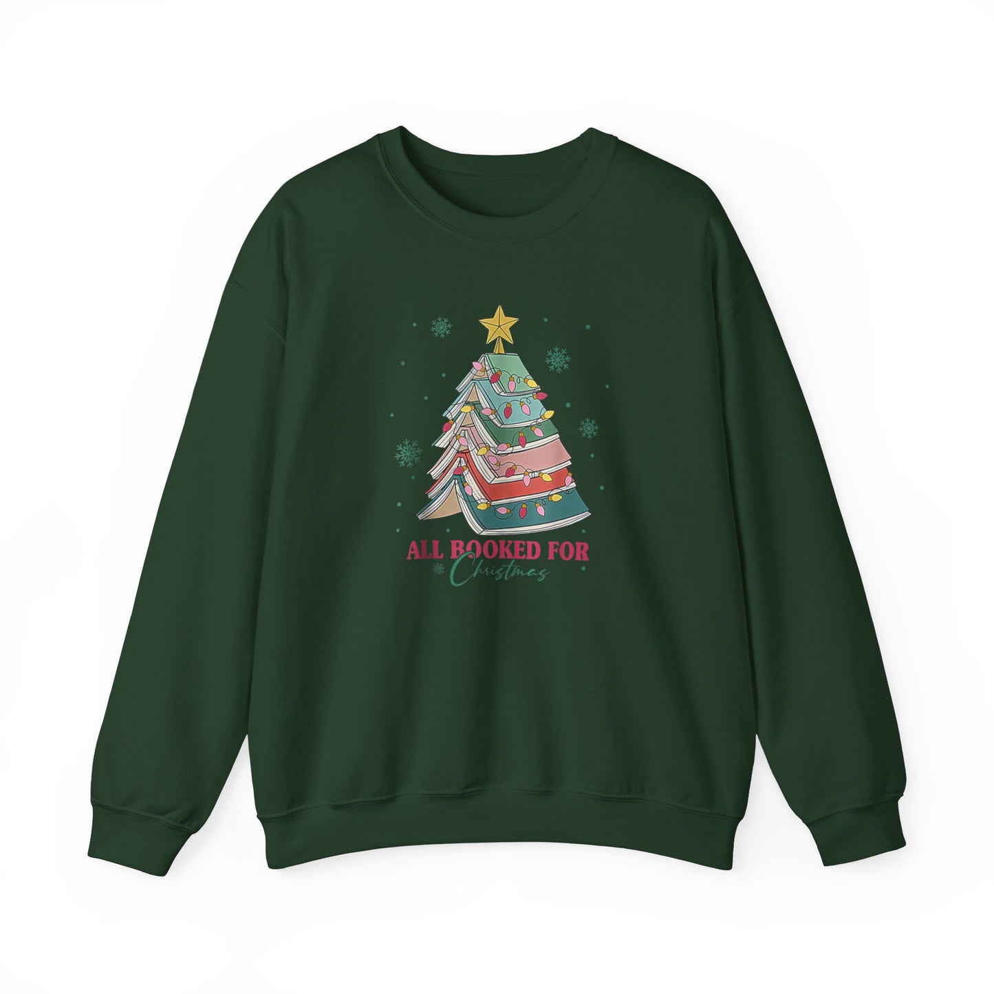 All Booked for Christmas Sweatshirt Bookworm Sweatshirt