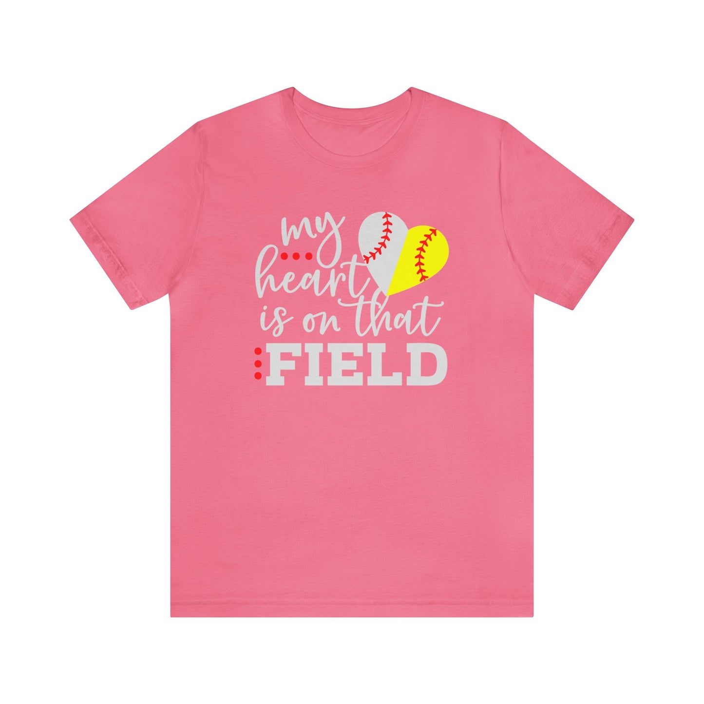 Softball My Heart Unisex Jersey Short Sleeve Tee Shirt