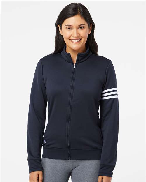 Adidas Women's 3-Stripes French Terry Full-Zip Jacket