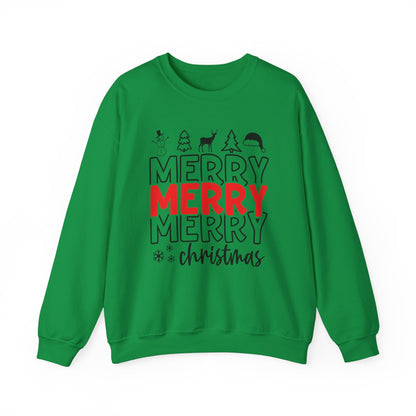 Merry Christmas Crewneck Unisex Sweatshirt Christmas Sweater Holidays Gift