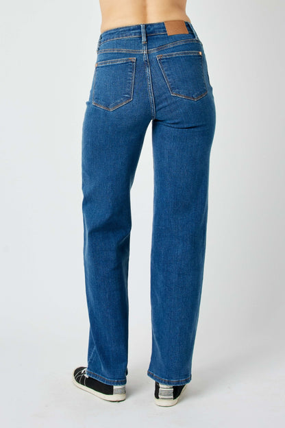 Judy Blue Full Size High Rise Straight Jeans - 82553