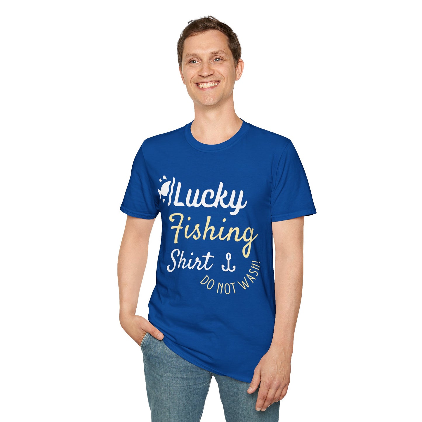 Lucky Fishing Shirt Unisex Softstyle T-Shirt