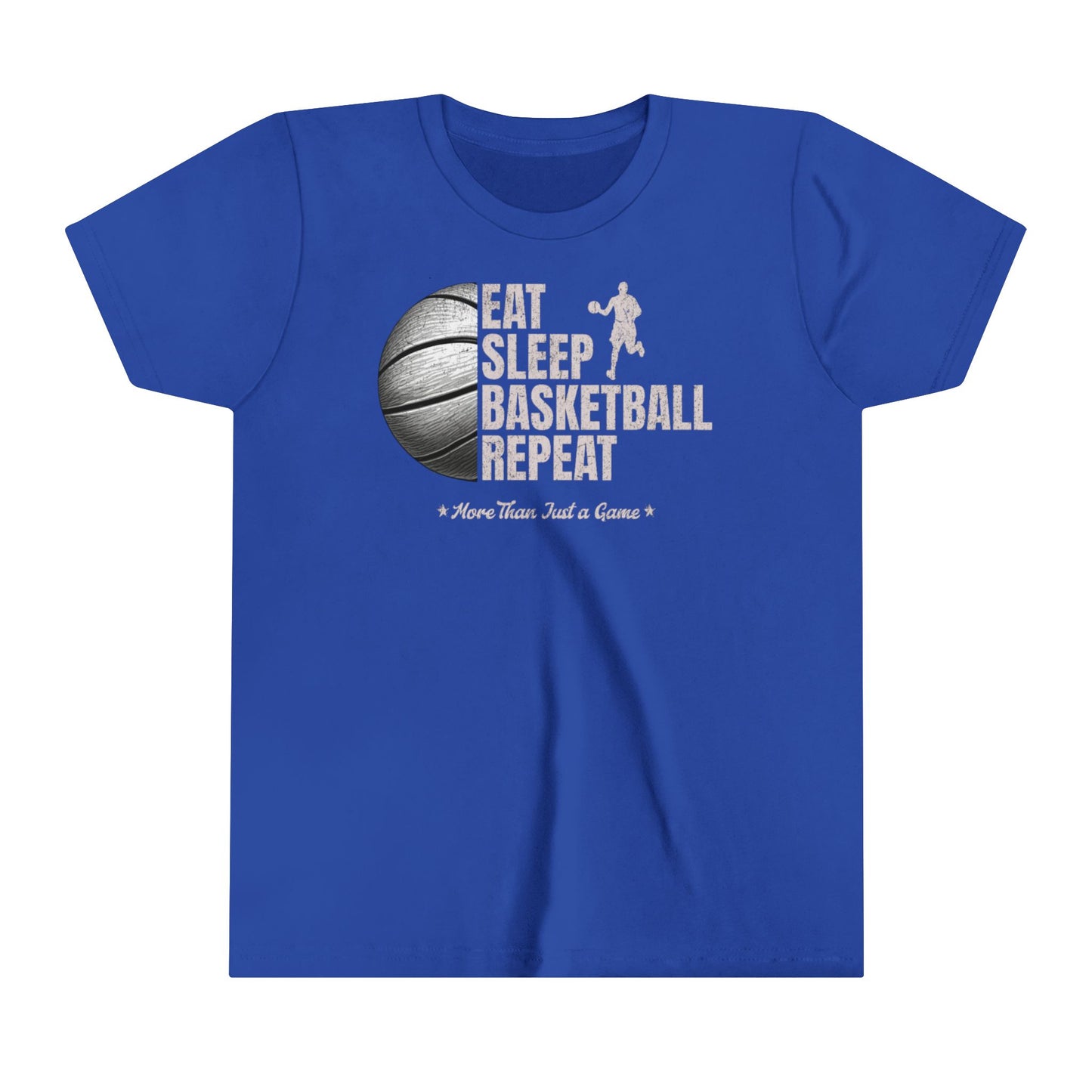 Basketball Youth Tee Shirt - Eat Sleep Basketball Repeat Design Customize