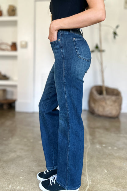 Judy Blue Full Size Tummy Control Straight Jeans - 88861