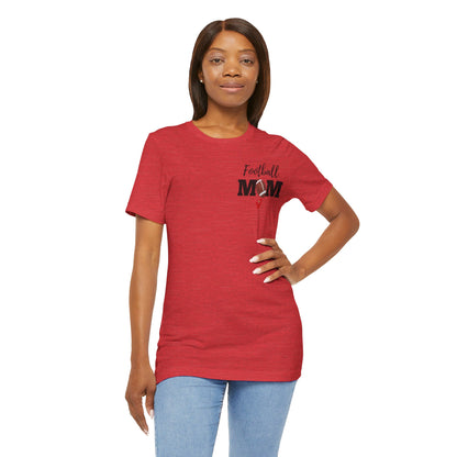 Personalized Custom Football Mom Unisex Jersey Short Sleeve Tee Shirt Bella & Canvas