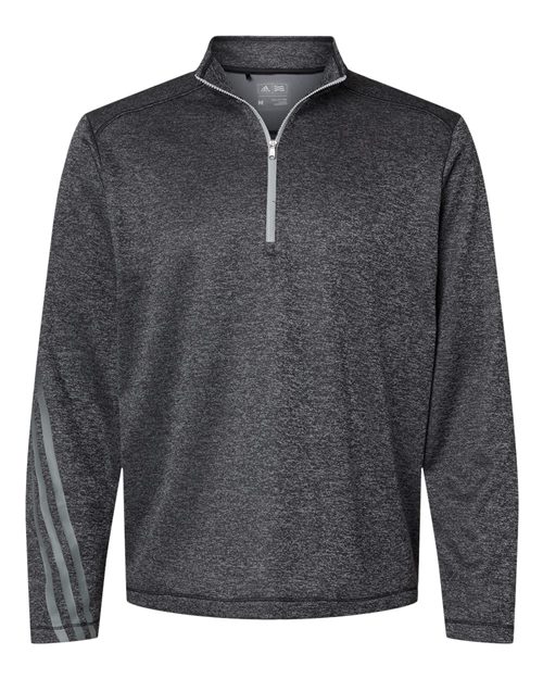 Adidas Brushed Terry Heathered Quarter-Zip Pullover