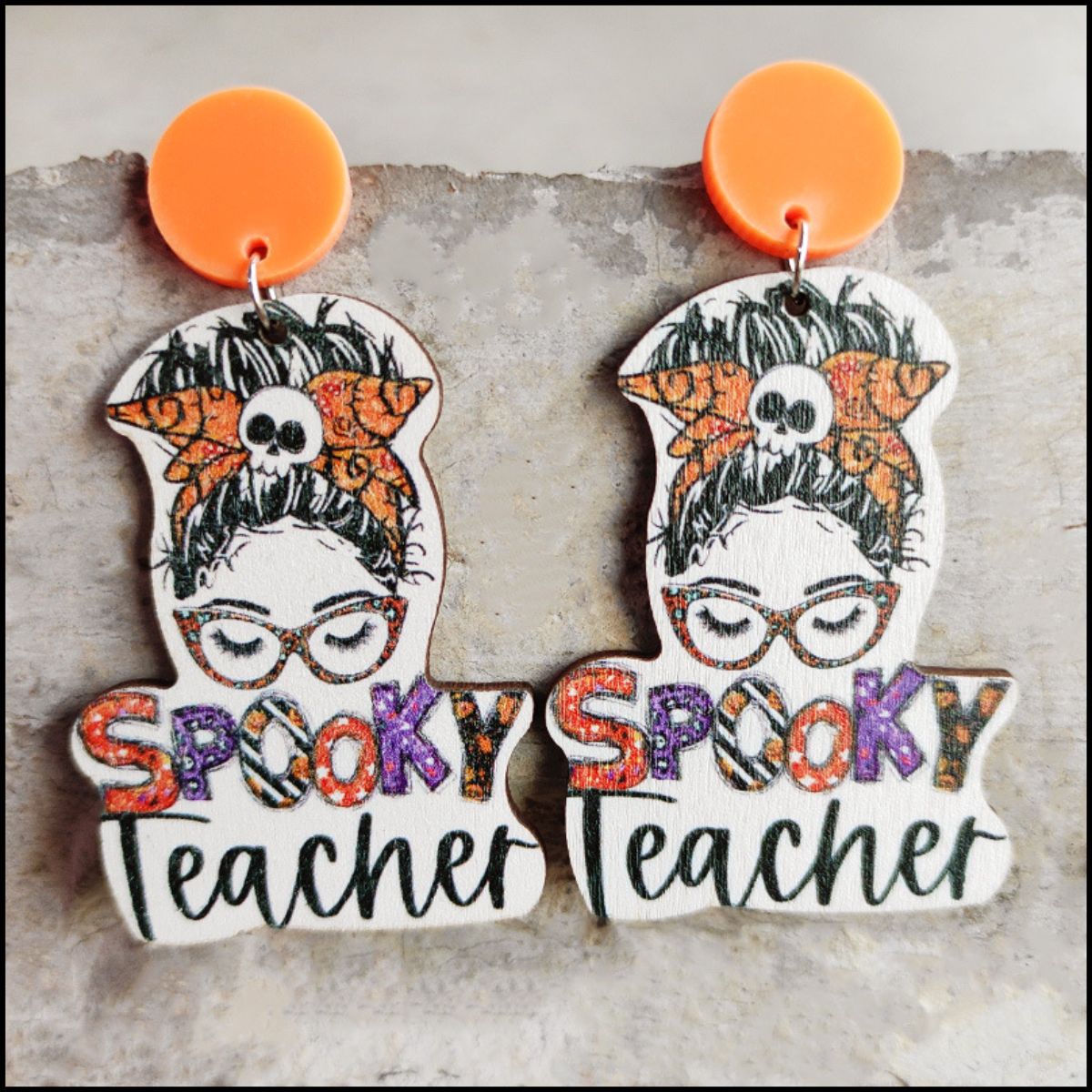 Halloween Drop Earrings Trick or Treat Spooky Earrings