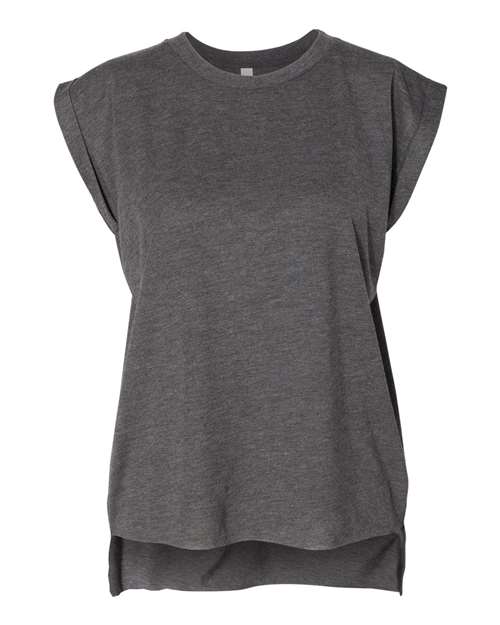 Women’s Flowy Rolled Cuffs Muscle Tee