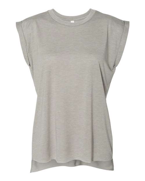 Women’s Flowy Rolled Cuffs Muscle Tee