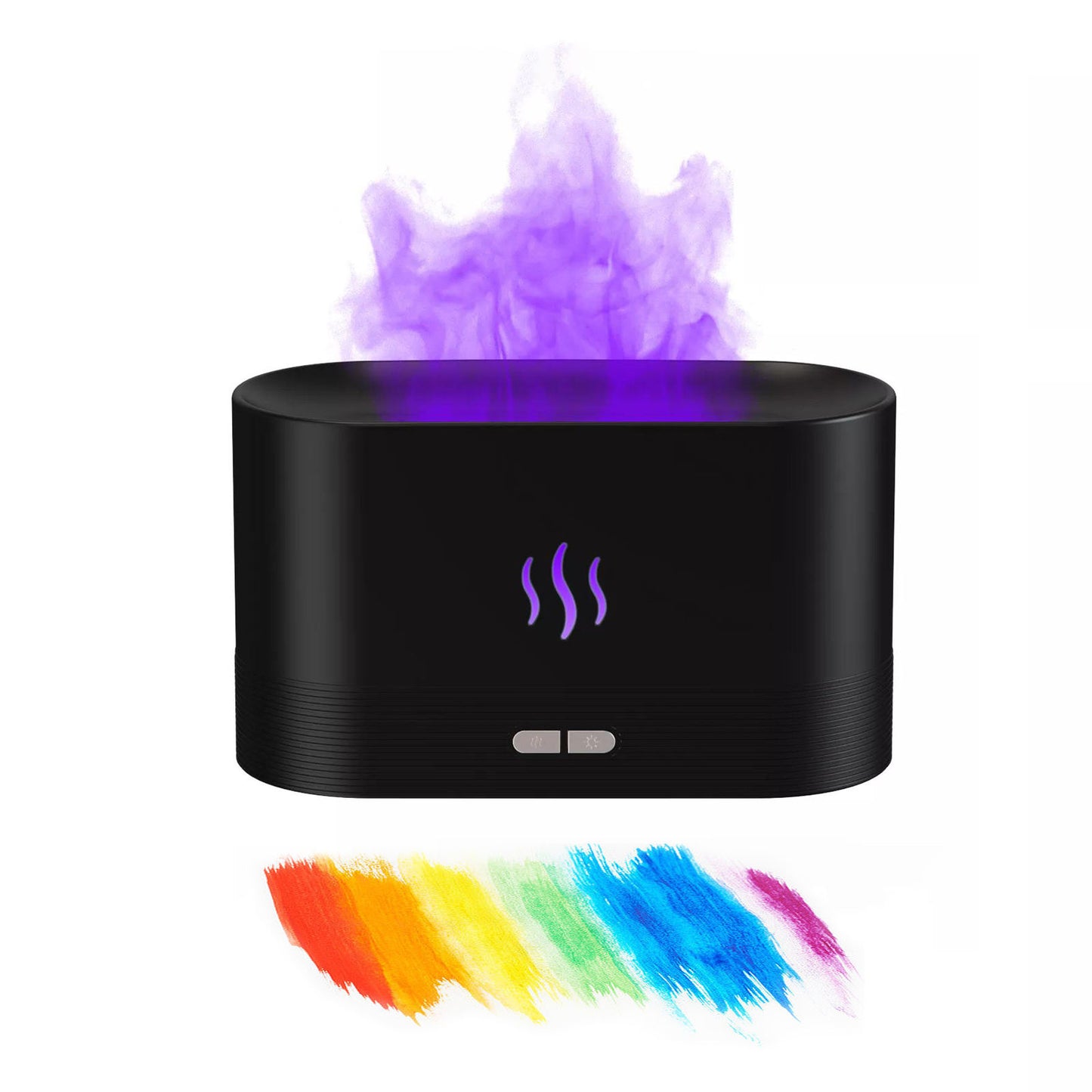 Best Selling USB Ultrasonic Flame Humidifier Led RGB 7 Colorful Changing Light Essential Oil Fire Flame Aroma Diffuser